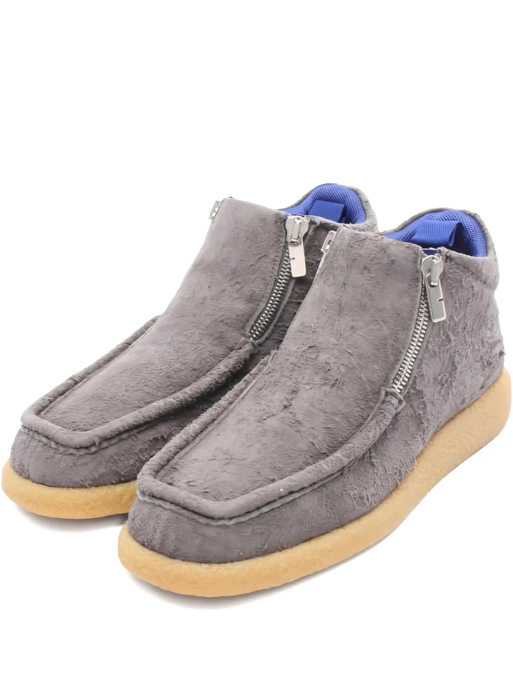 Burberry Pre-Owned 2020s Chance suede boots - Grigio