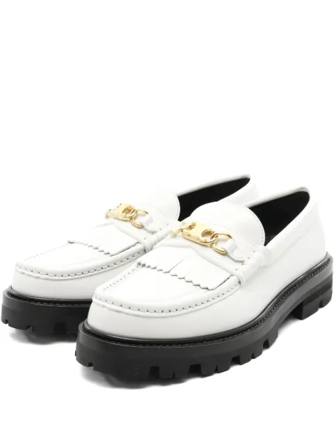 Celine Pre-Owned 2020s fringed leather loafers