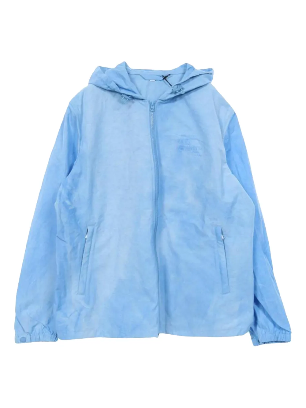 Burberry Pre-Owned 2010s back-print hooded jacket - Blu