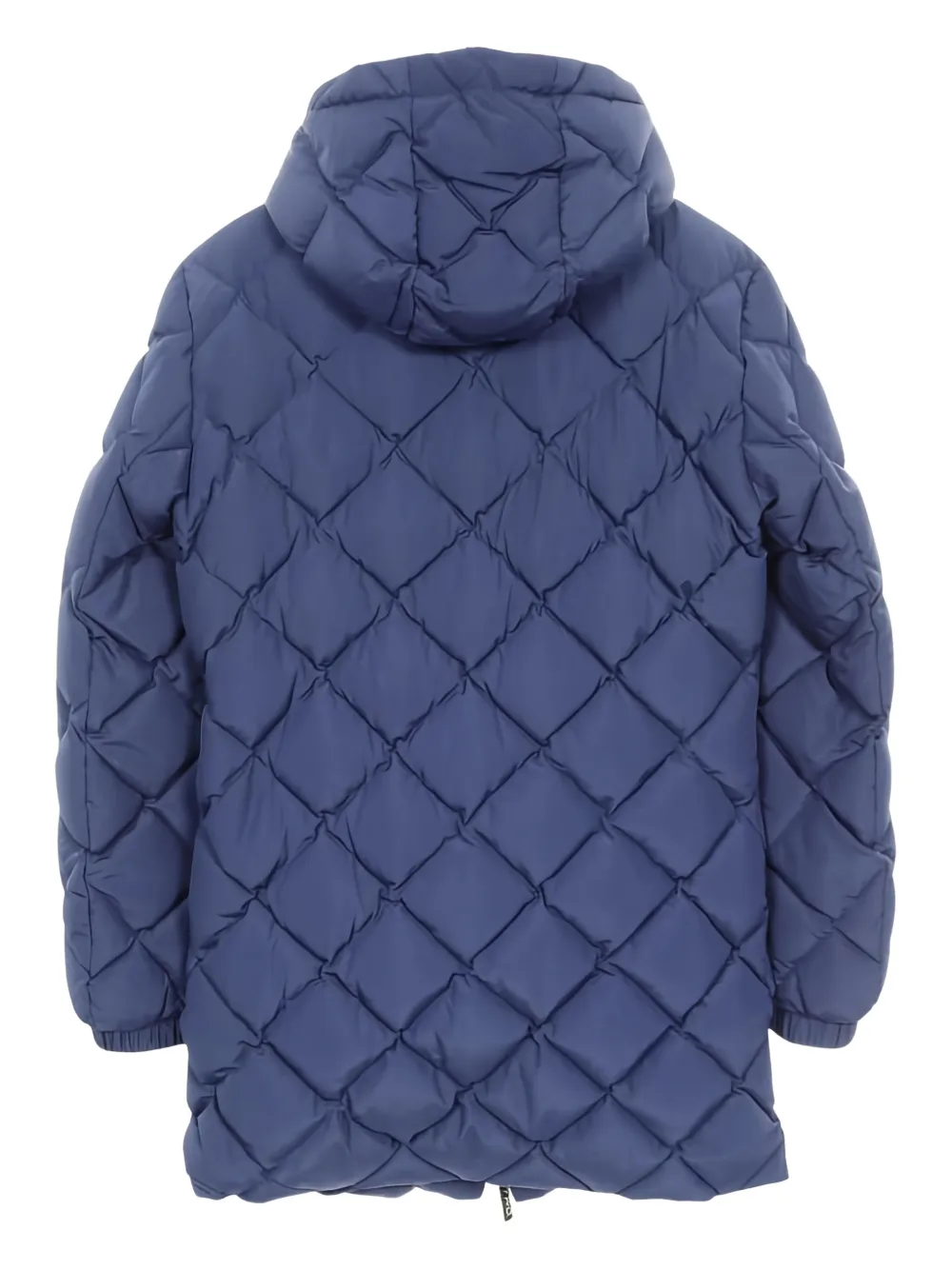 Etro Pre-Owned quilted hooded coat - Blauw