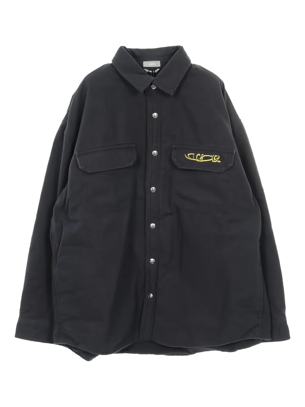 Christian Dior Pre-Owned 2020s logo-embroidered shirt - Nero