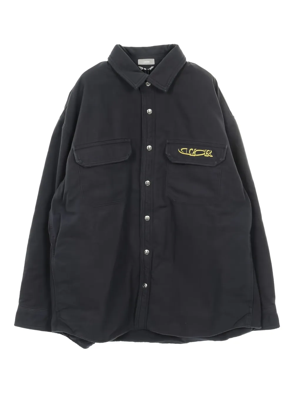 Christian Dior Pre-Owned 2020s logo-embroidered shirt - Nero