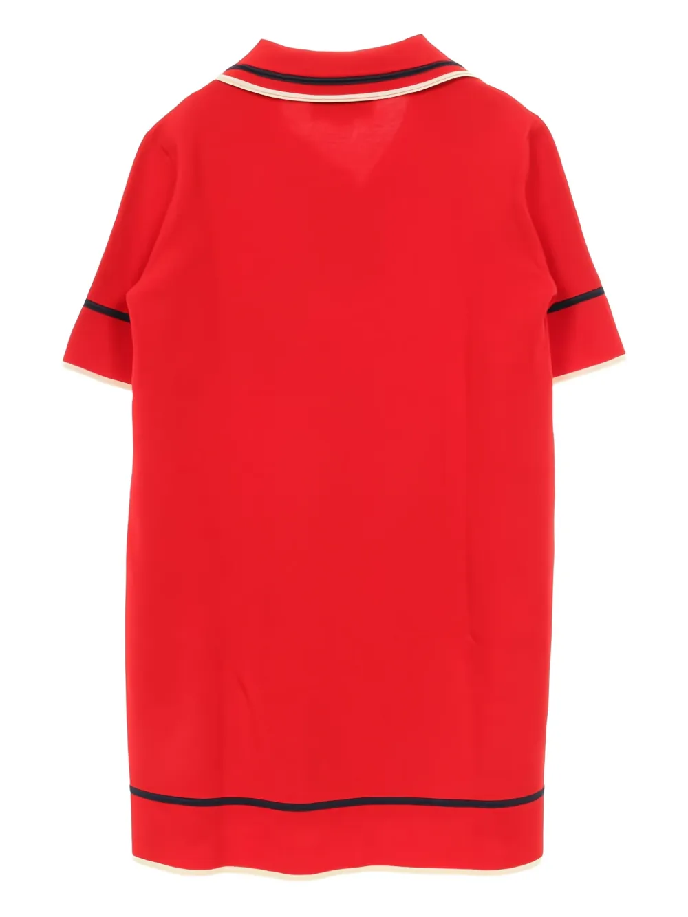 Gucci Pre-Owned knitted short-sleeve polo dress - Rood