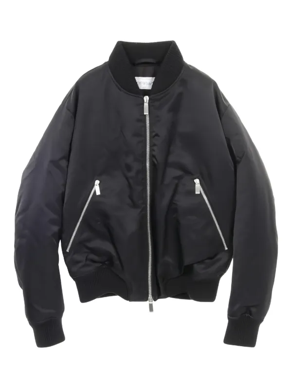 Off-White Pre-Owned ボンバージャケット | ブラック | FARFETCH JP