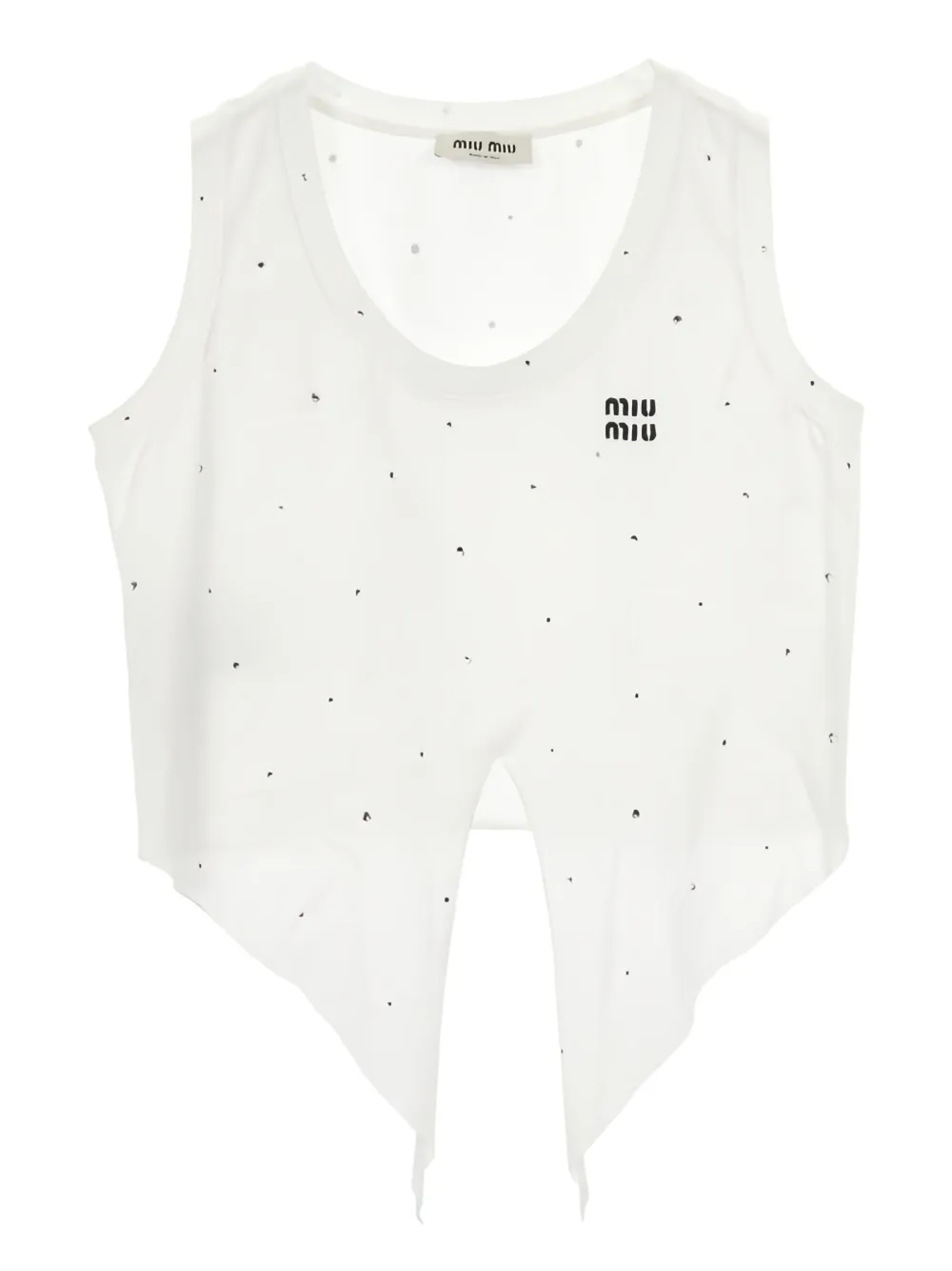 Miu Miu Pre-Owned Canotta smanicata - Bianco