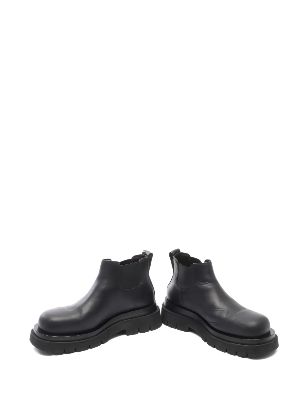 Bottega Veneta Pre-Owned side gore leather boots - Zwart