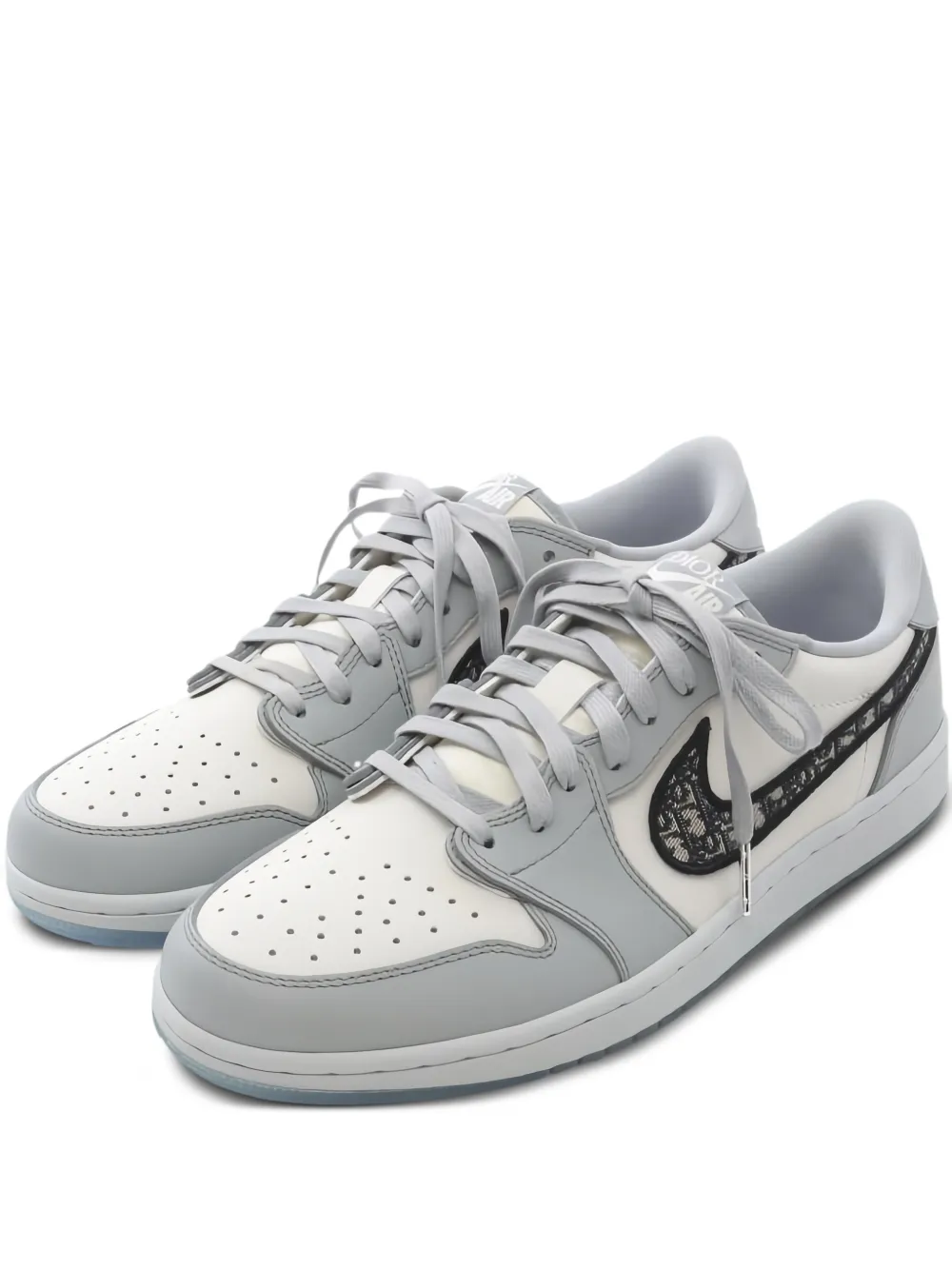 Christian Dior Pre-Owned x Nike Air Jordan 1 2020s lace-up low sneakers - Bianco