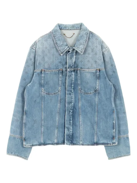 Louis Vuitton Pre-Owned Giacca denim con monogramma