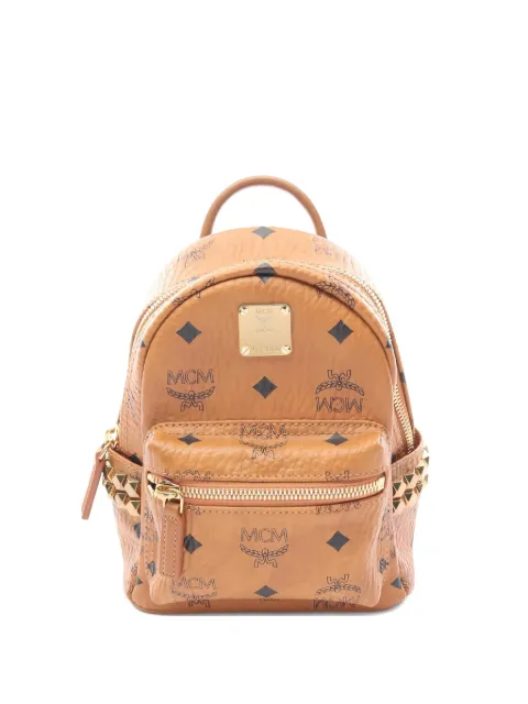 MCM Pre-Owned Visetos top-handle backpack