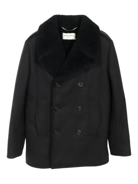 Saint Laurent Pre-Owned double-breasted coat 