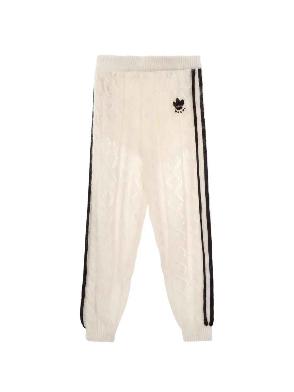 Gucci Pre-Owned x adidas 2010s cable-knit track pants - Toni neutri