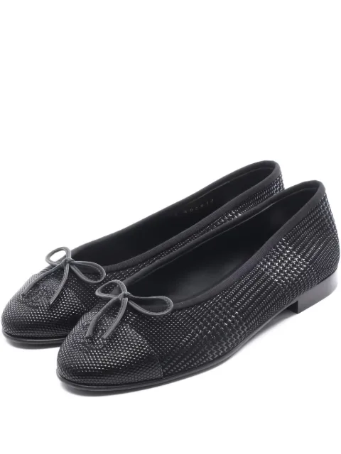 CHANEL Pre-Owned flats con detalle de moño 1986-1988