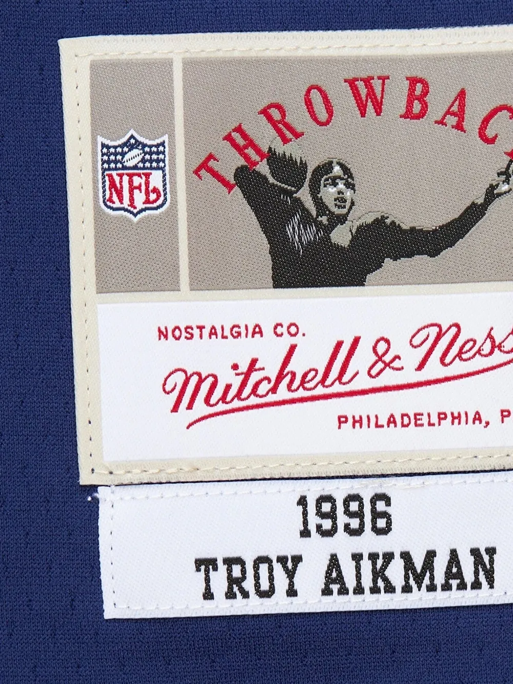 Mitchell & Ness x NFL Dallas Cowboys 1996 Troy Aikman jersey Blauw