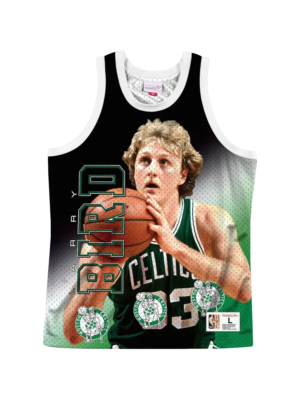 Mitchell & Ness Top NBA Tank Behind The Back Boston Celtics Larry Bird - Verde