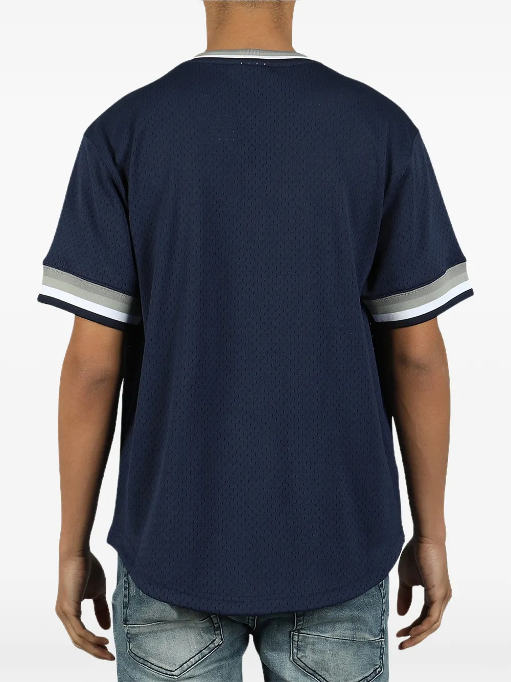 Mitchell & Ness x MLB T-shirt met V-hals Blauw