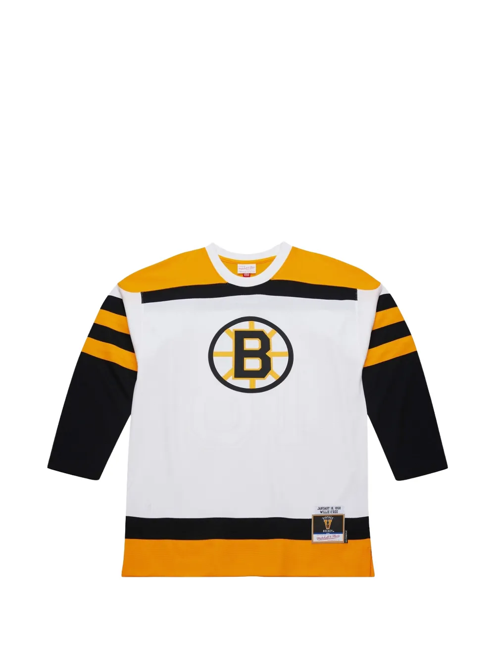 Mitchell & Ness x NHL T-shirt Boston Bruins Willie O'Ree - Bianco