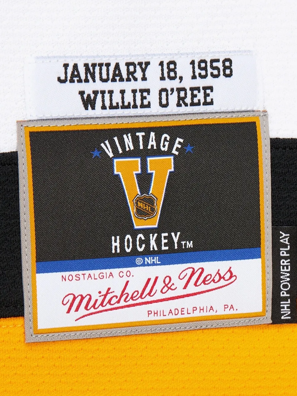 Mitchell & Ness x NHL Boston Bruins Willie O'Ree jersey Wit