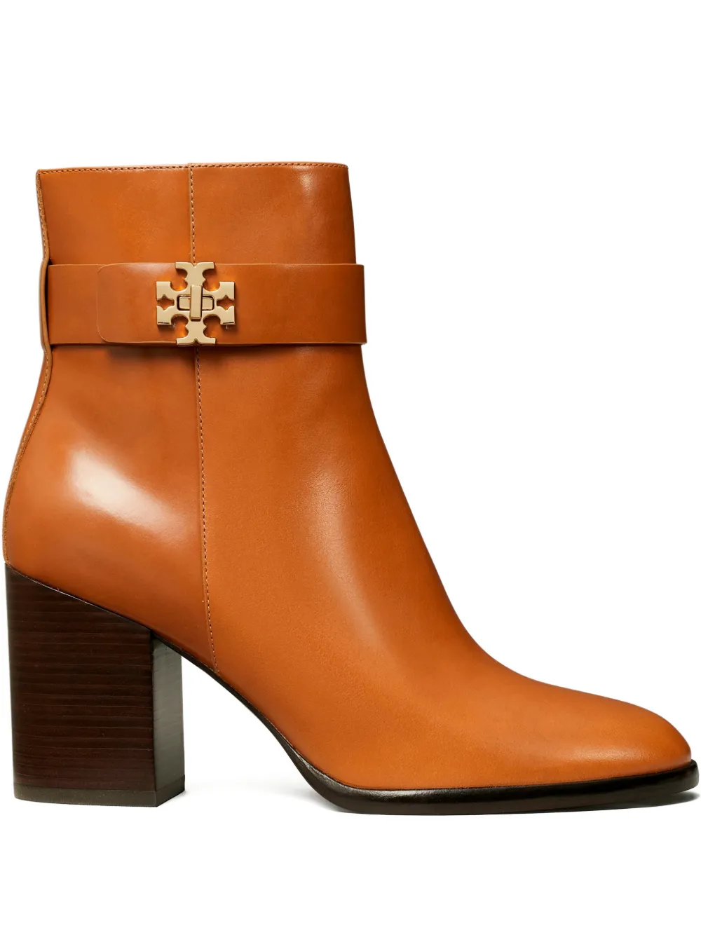 Tory Burch T-lock heeled ankle boots - Brown