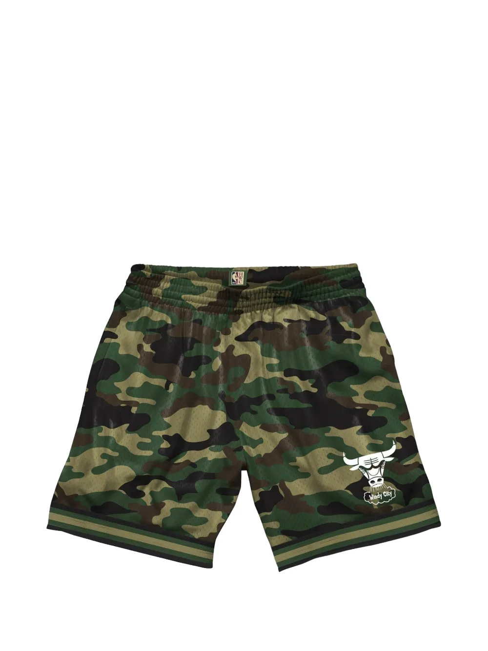 Mitchell & Ness x NBA Chicago Bulls Shorts con stampa camouflage - Verde
