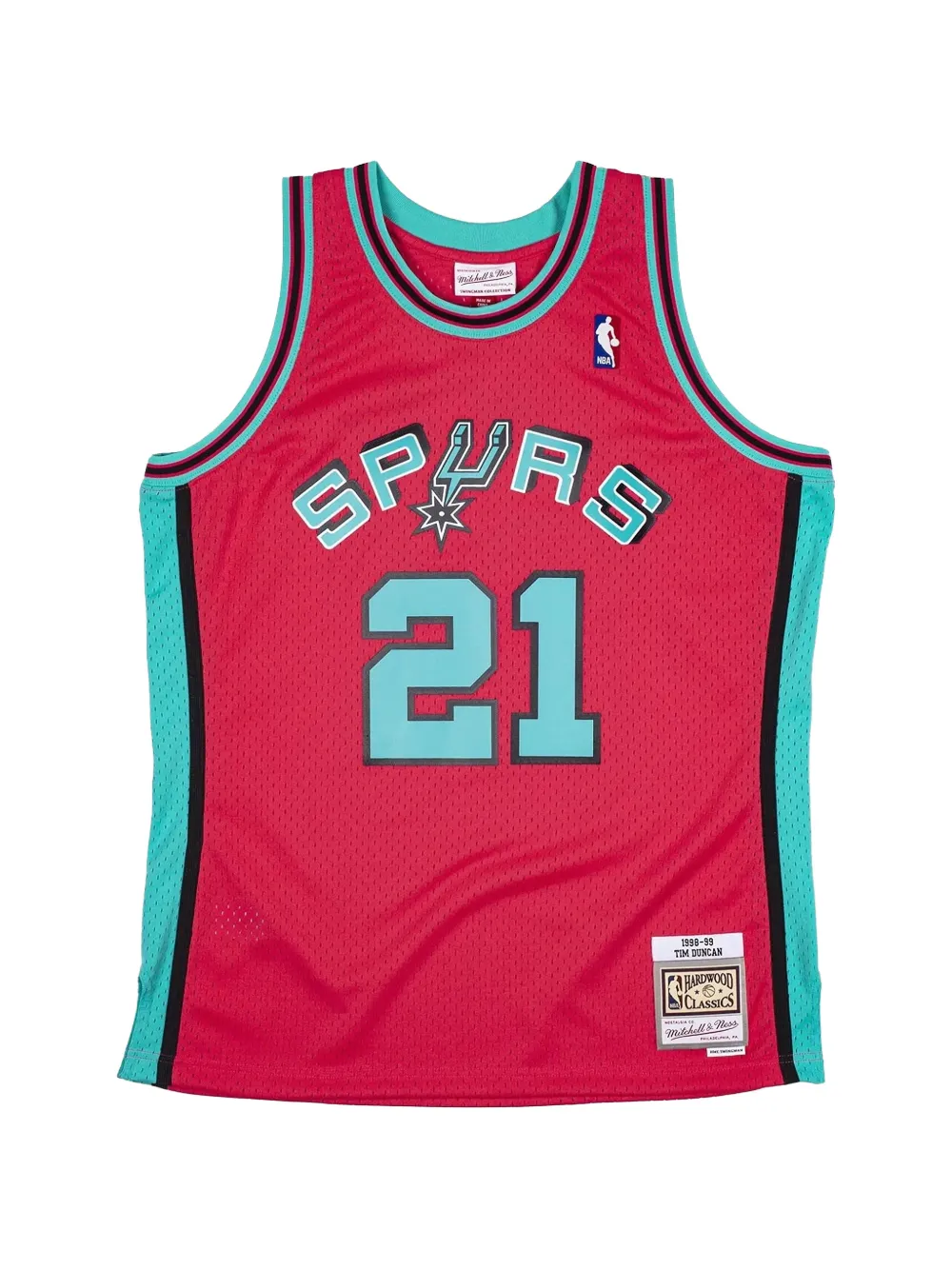 Mitchell & Ness x NBA Gilet San Antonio Spurs Reload Tim Duncan Reload 1998 - Rosa