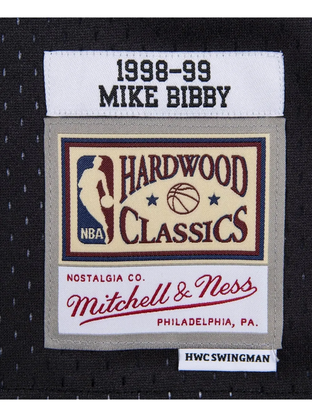 Mitchell & Ness x NBA Mike bibby Reload Swingman 1998 Vancouver Grizzlies tanktop Zwart
