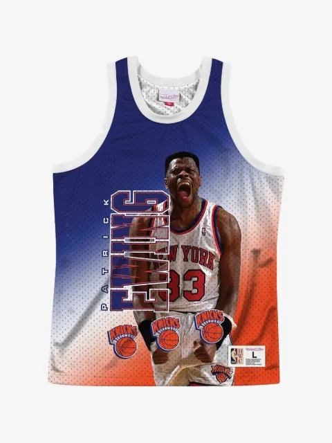 Mitchell & Ness suéter New York Knicks Patrick Ewing Behind The Back en colaboración con NBA