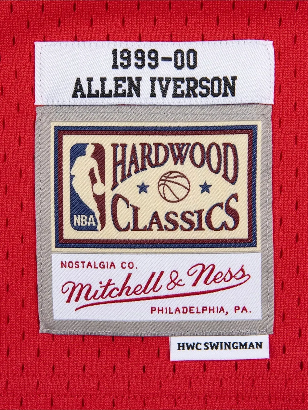 Mitchell & Ness hiladelphia 76ers Allen Iverson gilet Rood