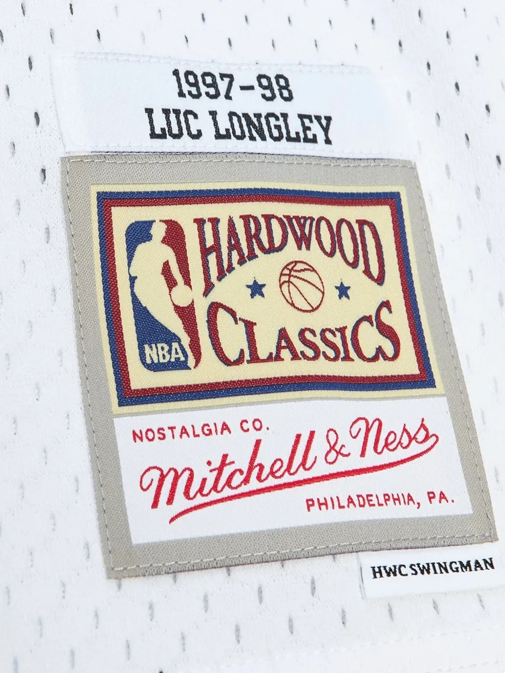 Mitchell & Ness x NBA Luc Longley Chicago Bulls 1997 top Wit
