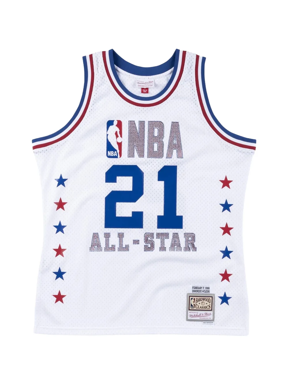 Mitchell & Ness x NBA Canotta Dominique Wilkins - Bianco