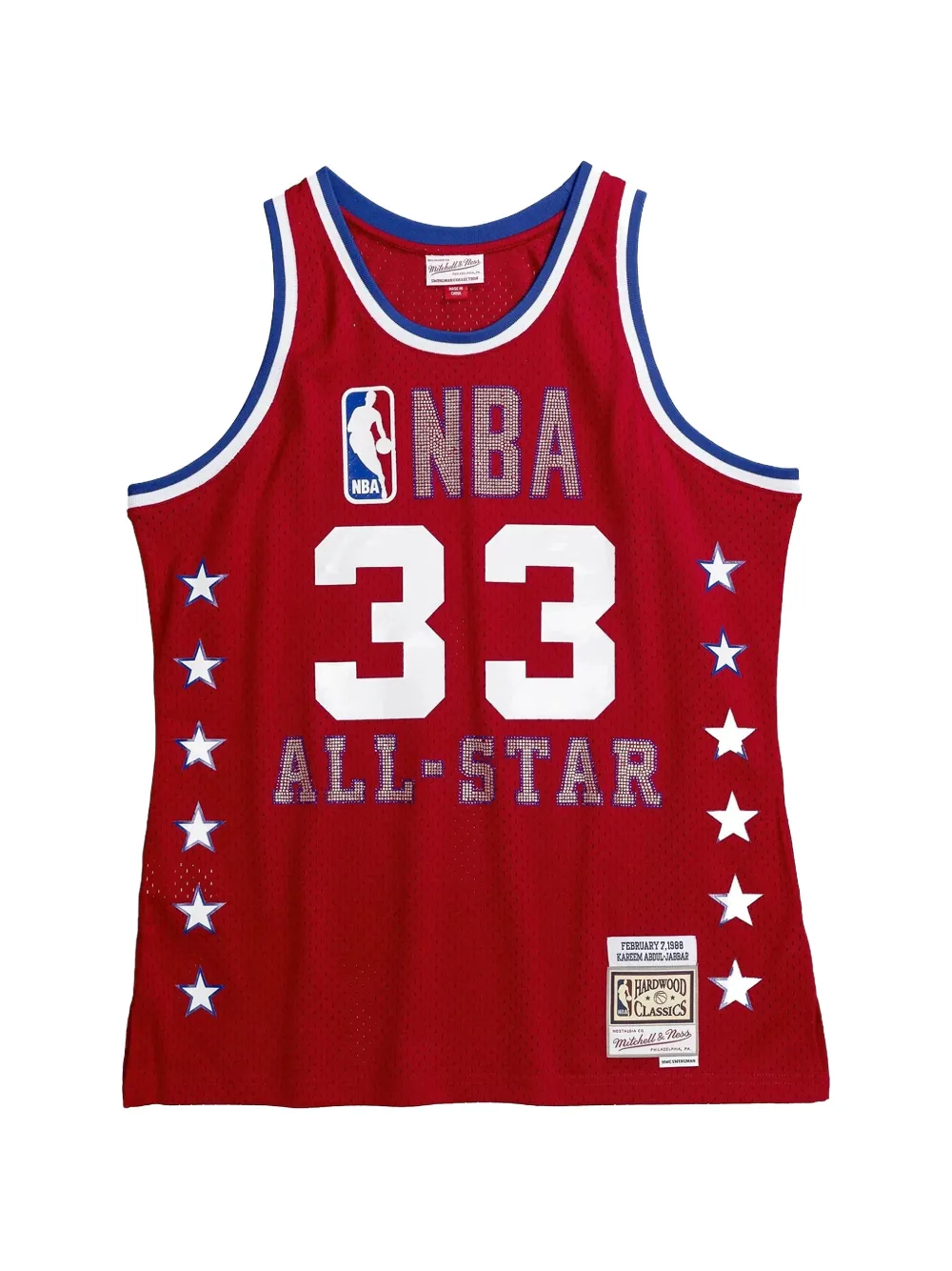 Mitchell & Ness Gilet Swingman Xr NBA All-Star West 1988 - Rosso