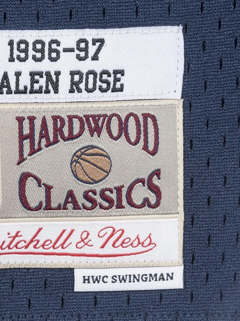 Mitchell & Ness Jalen Rose Indiana Pacers 1996-97 Hardwood Classics jersey Blauw