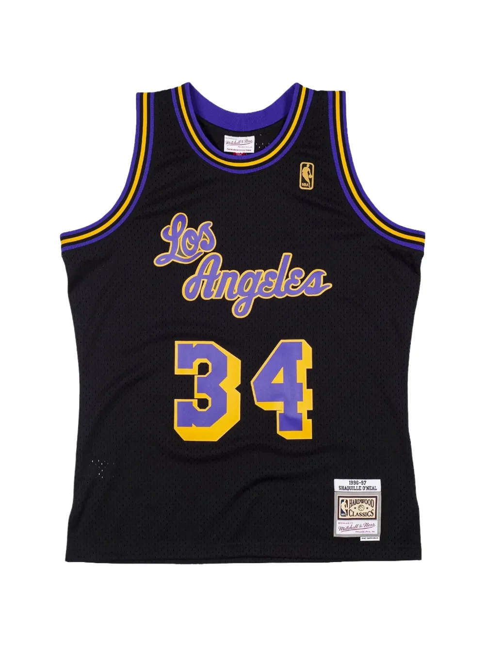 Mitchell & Ness x NBA T-shirt Los Angeles Lakers Shaquille O'Neal Swingman - Nero