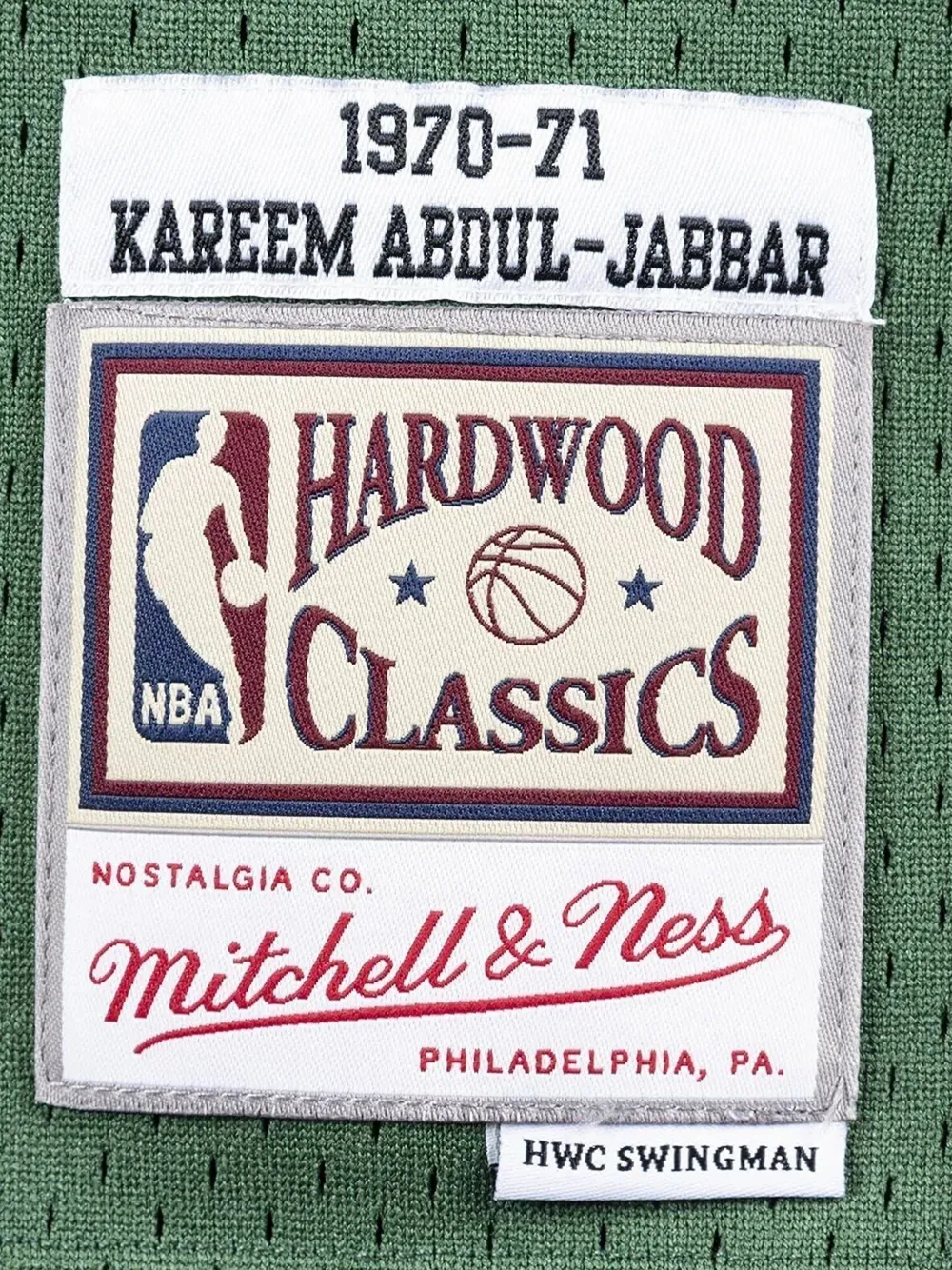 Mitchell & Ness x NBA Kareem Abdul-Jabbar Swingman jersey Groen