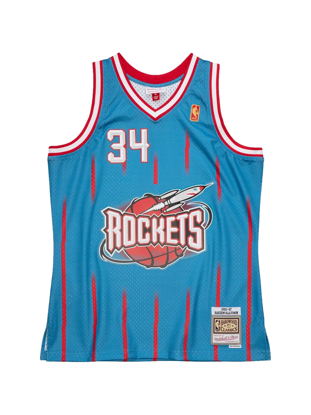 Mitchell & Ness Canotta Hakeem Olajuwon - Blu