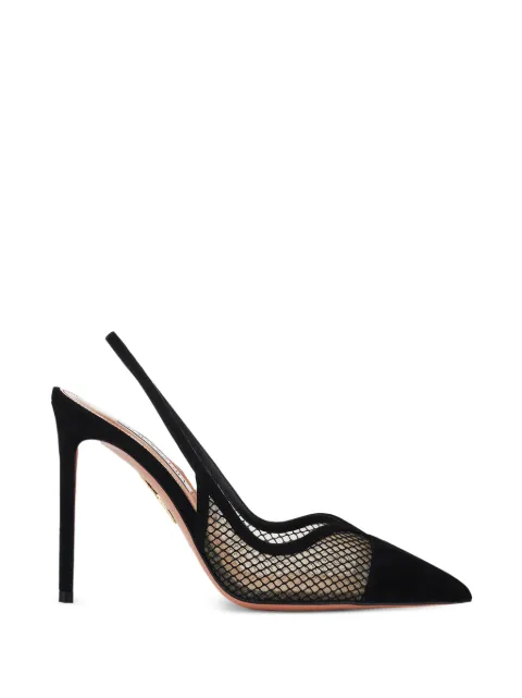 Aquazzura Gia mesh heeled sandals
