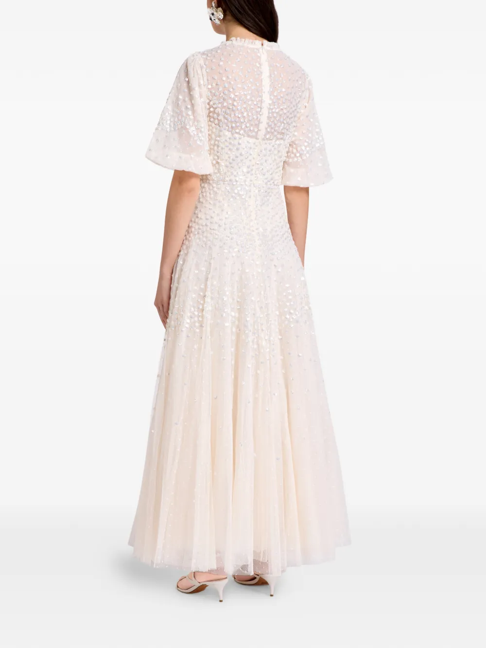  Needle & Thread Vestido Corto Con Apliques - Neutro 
