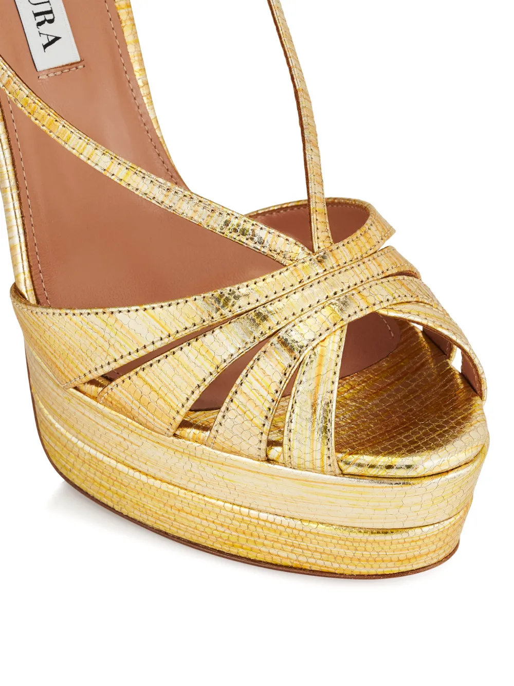Aquazzura Aimée heeled sandals Goud