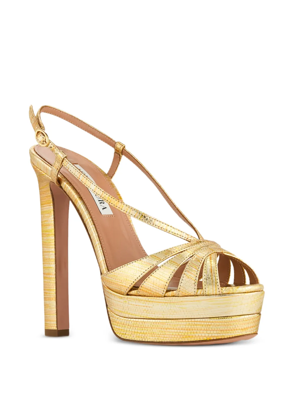 Aquazzura Aimée heeled sandals Goud