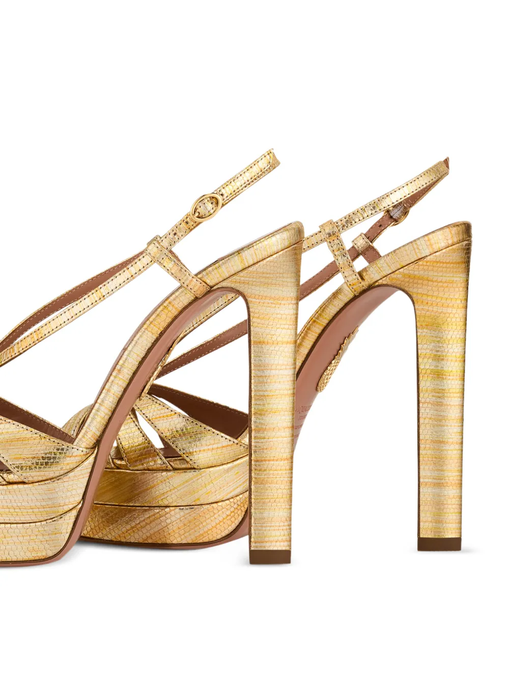 Aquazzura Aimée heeled sandals Goud