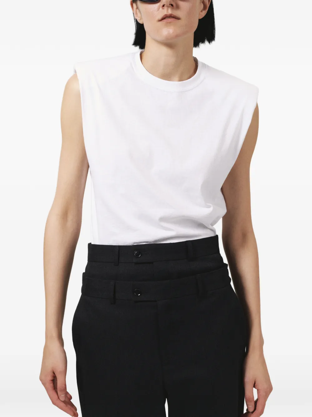 BETTTER sleeveless T-shirt - Bianco