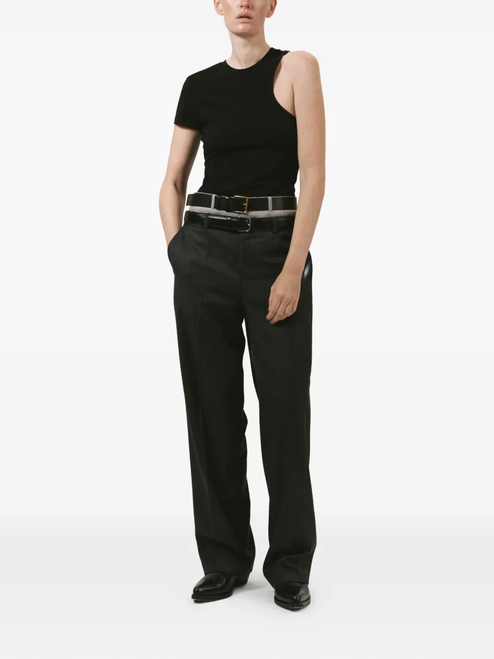 BETTTER Asymmetrisch T-shirt Zwart