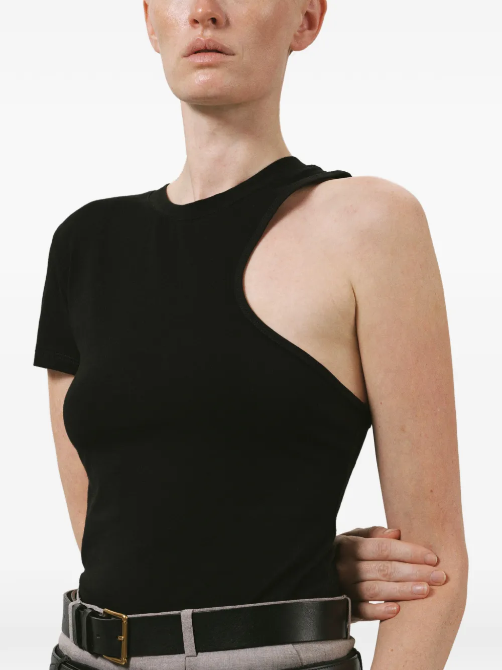 BETTTER one-sleeve T-shirt - Nero