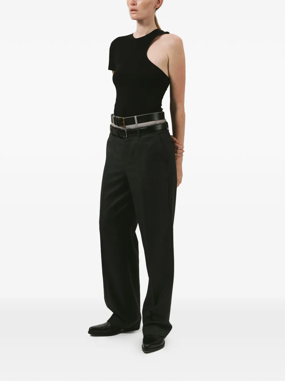 BETTTER Asymmetrisch T-shirt Zwart