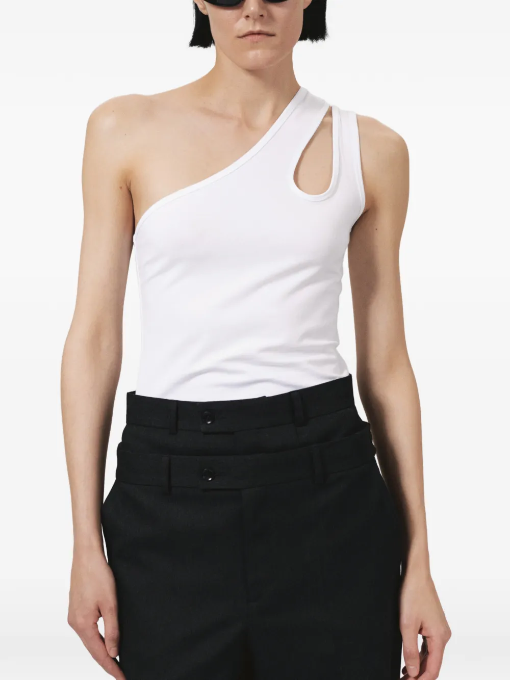 BETTTER Asymmetrische tanktop Wit