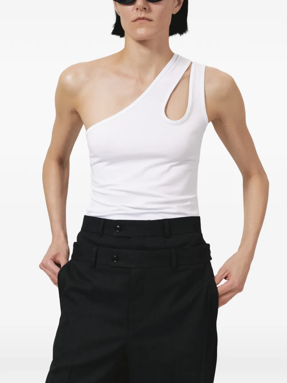 BETTTER Asymmetrische tanktop Wit
