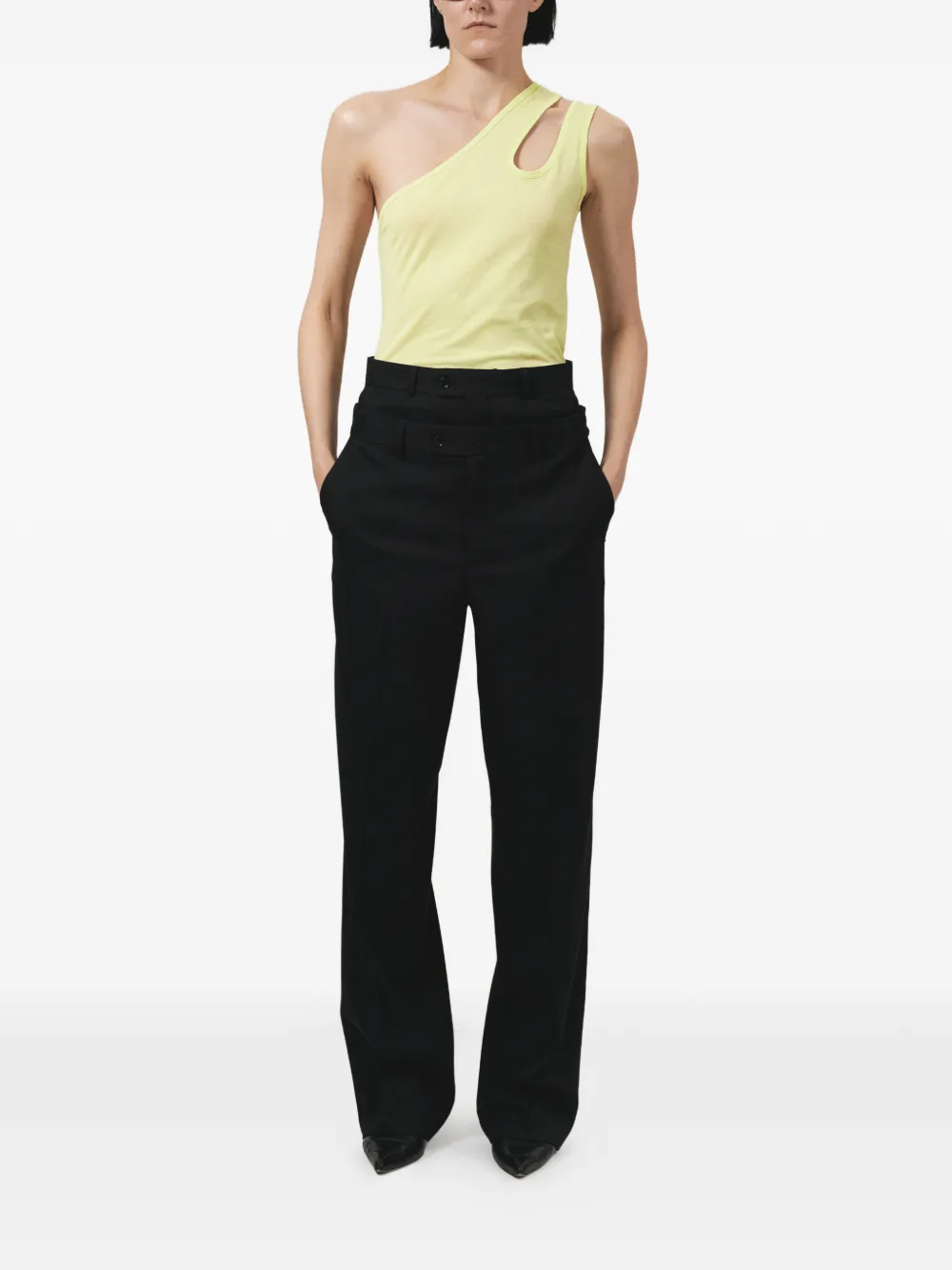 BETTTER Asymmetrische tanktop Geel