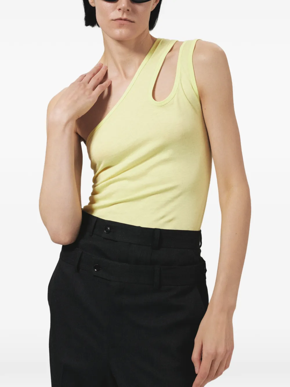 BETTTER one-shoulder tank top - Giallo