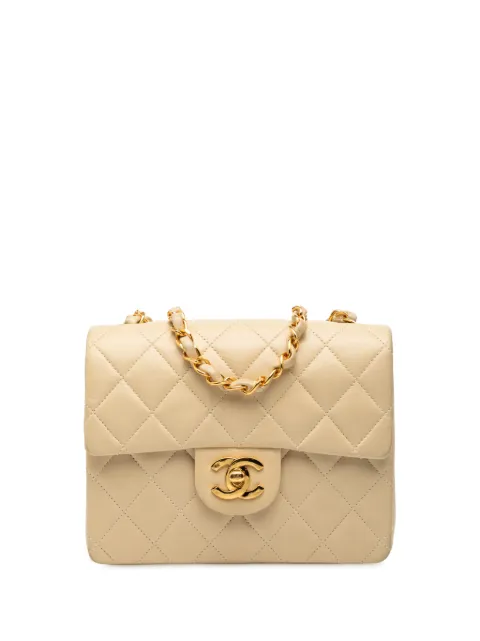 CHANEL Pre-Owned 1991-1994 Mini Square Classic Lambskin Single Flap crossbody bag