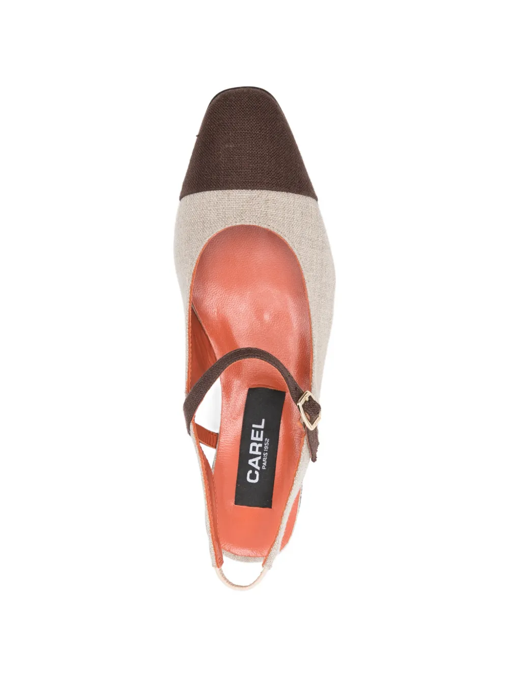 Carel Paris Oceano cap-toe flat pumps Beige