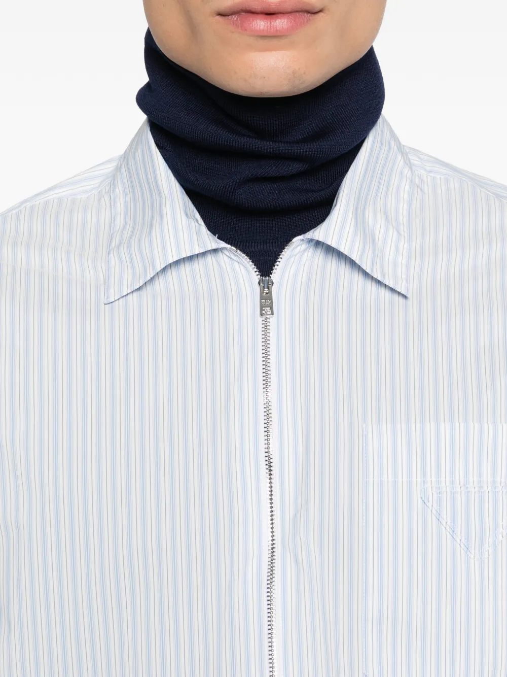 Prada Re-Nylon overhemd met rits Wit